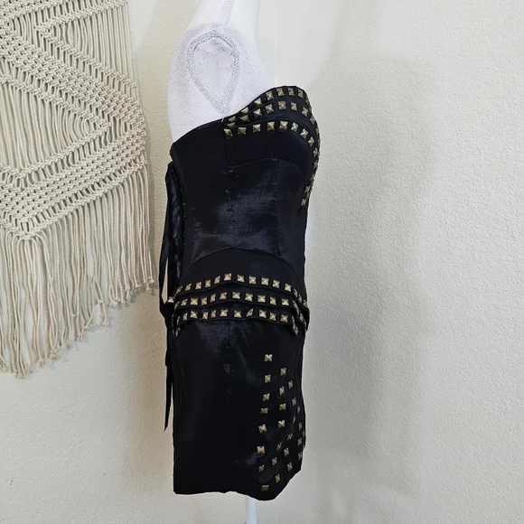 PasCucci Black Corset Dress! Size Large. - Picture 3 of 13